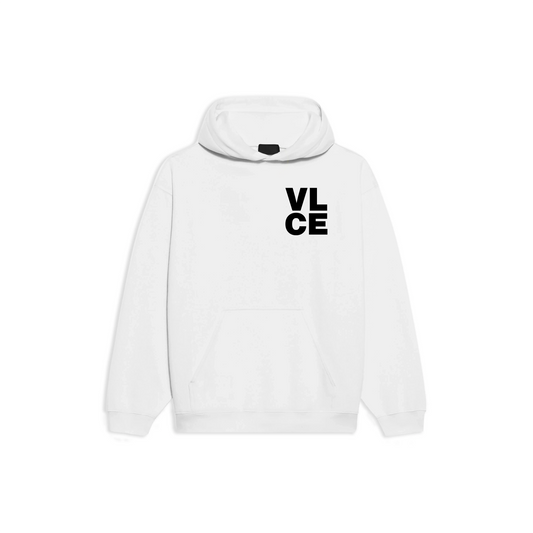 Veloce Stacked Hoodie - White