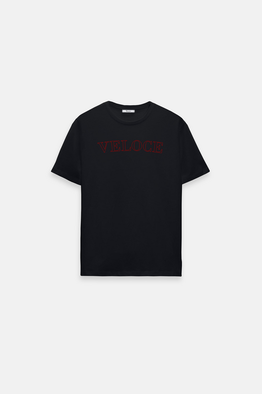 Veloce Stroke T-Shirt - Black